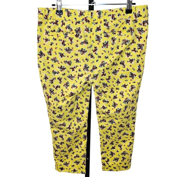 Anthropologie Cartonnier Womens Floral Crop Pants Size 4 - Picture 4 of 8